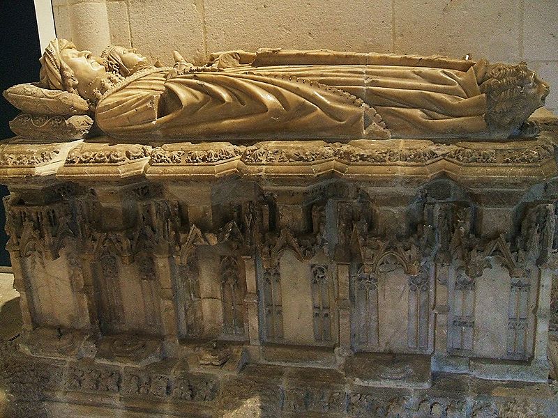 Archivo:Burgos - Museo de Burgos, sepulcro de Don Gomez Manrique y Doña Sancha Rojas, s. XV, procedente de Fresdelval.jpg