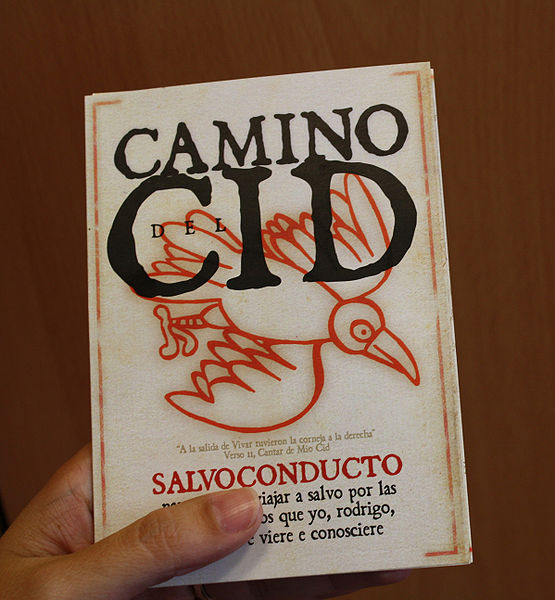 Archivo:Salvoconducto Camino del Cid.jpg